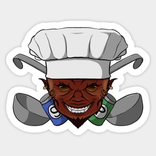 Devil's Chef (no caption) Sticker